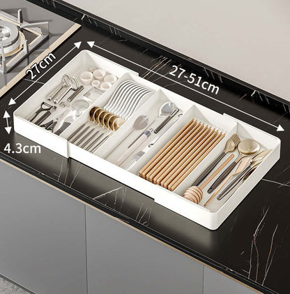 Küchen-Schubladenorganizer - Ordnungssystem für Besteck &amp; Utensilien