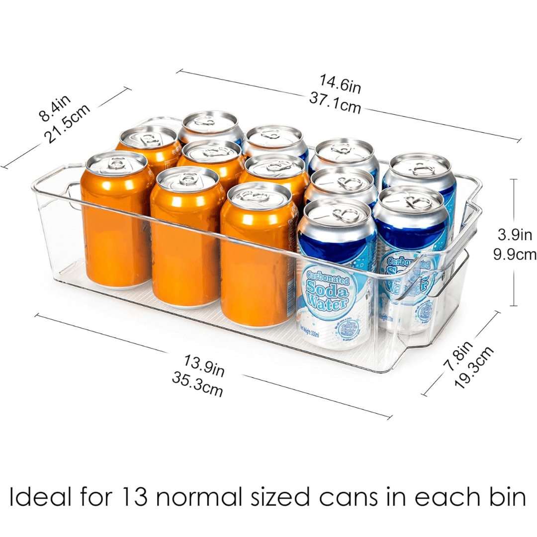 Transparente Kühlschrank Organizer Boxen