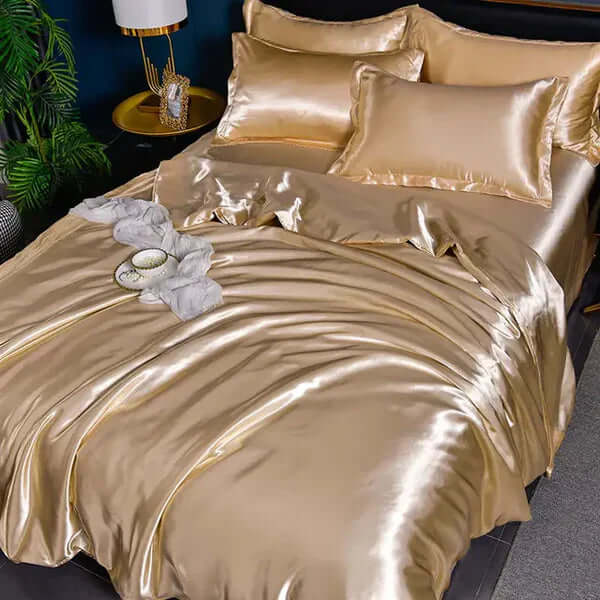 Satin Bettbezug Set - Luxuriös &amp; Weich