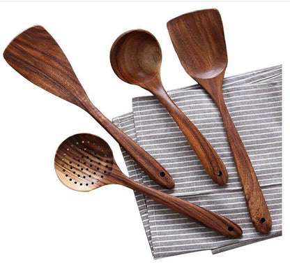 Holz-Küchenhelfer-Set - Natürlich &amp; Langlebig