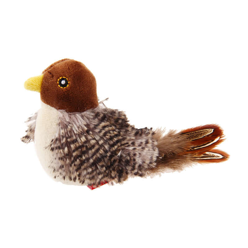 Interaktives Katzenspielzeug Vogel mit Geräuschen