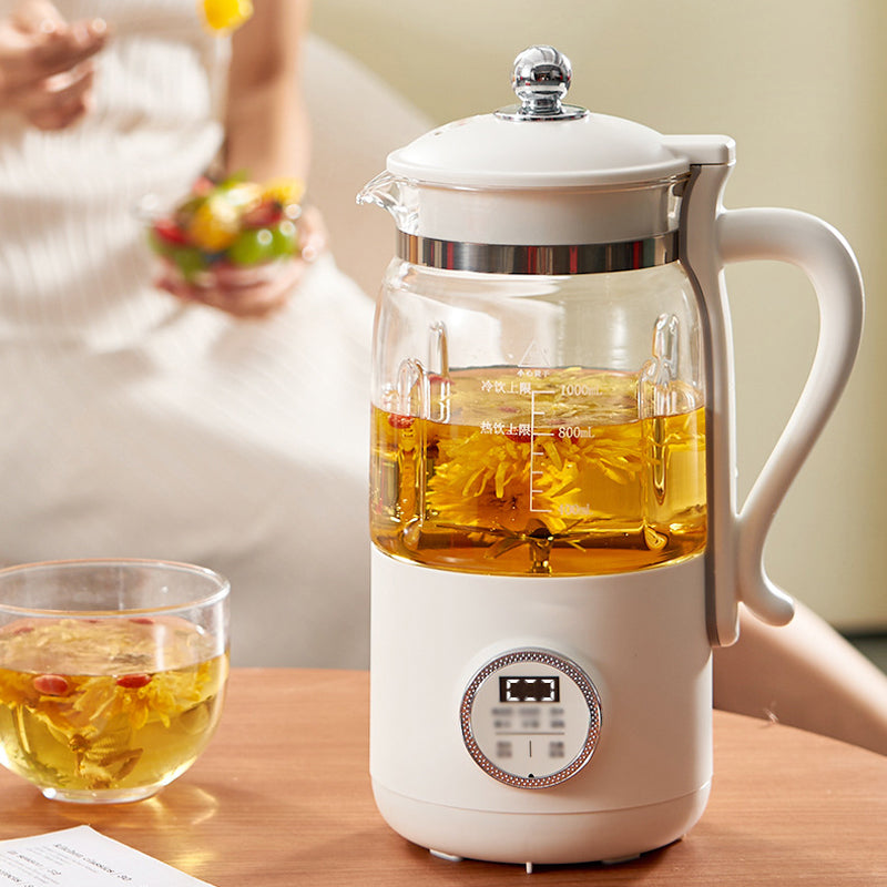 Multifunktionale Sojamilchmaschine mit 18/16 Edelstahlklingen, Heizfunktion &amp; Reinigungsmodus, 1000ml