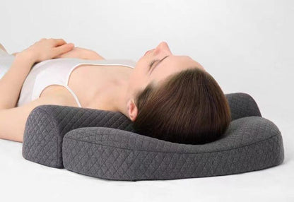 Orthopedic neck support pillow made of memory foam