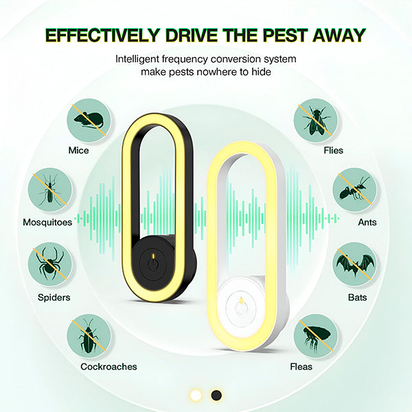 Nachtlicht LED mit Insektenschutz durch Ultraschall