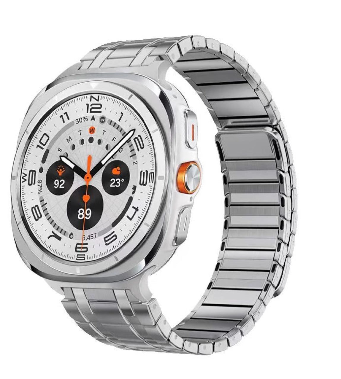 AP Frosted Edelstahl magnetisches Armband für Samsung Watch 7 Ultra