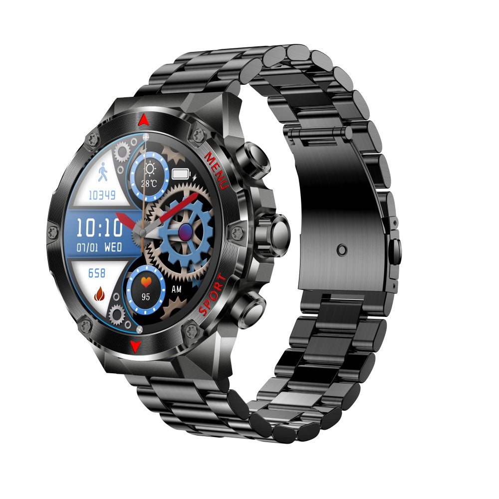 Zelara HIGH-END AMOLED Bildschirm Blutsauerstoff Blutdruck Schlafüberwachung 150+ SPORTMODI SMARTWATCH