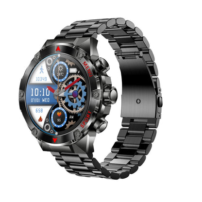 Zelara HIGH-END AMOLED Bildschirm Blutsauerstoff Blutdruck Schlafüberwachung 150+ SPORTMODI SMARTWATCH