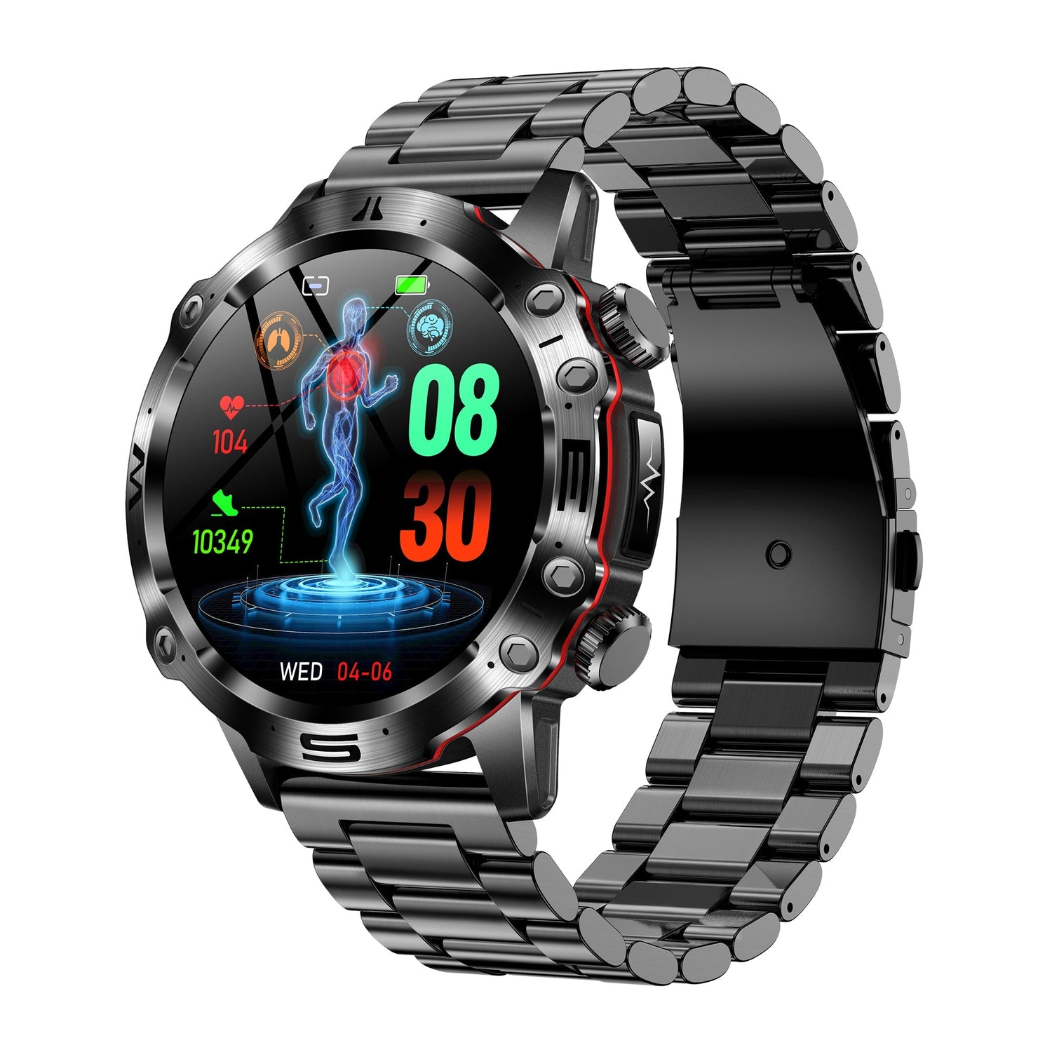 Outdoor ECG Blut Sauerstoff Druck Blut Zusammensetzung Analyse Sportliche Smart Watch