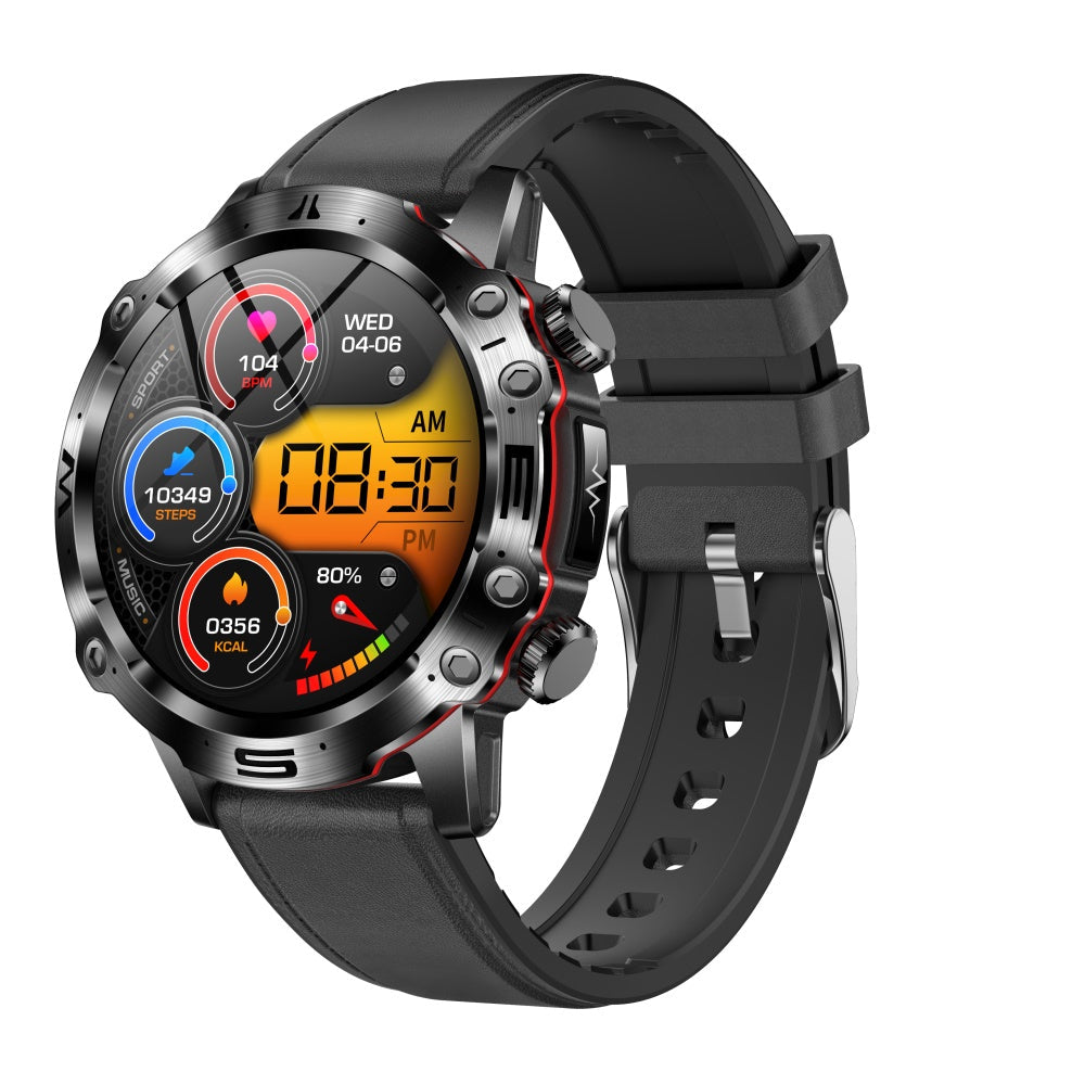 Smartwatch mit EKG, Blutdruck, Blutsauerstoff &amp; Körperanalyse – AMOLED 1,43&quot;, Bluetooth-Anruf, 100+ Sportmodi, IP68 wasserdicht