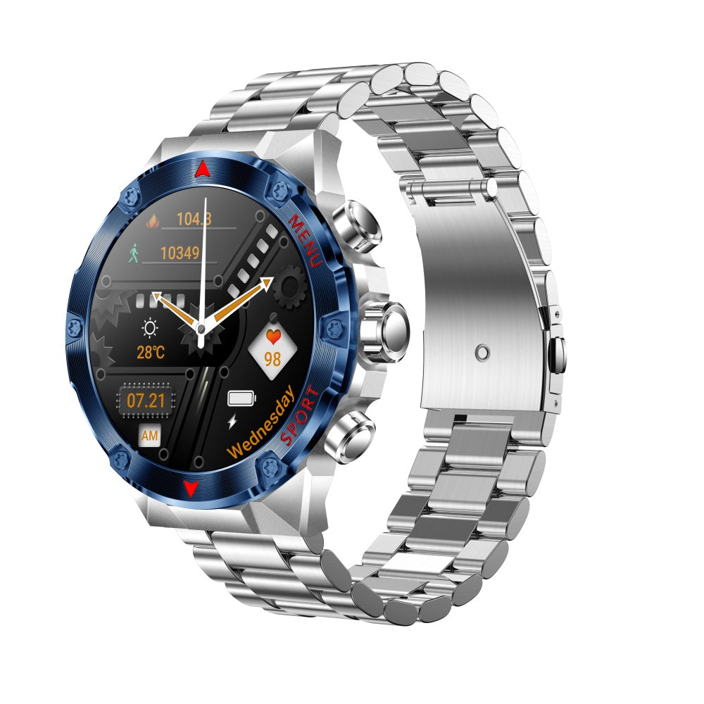 Zelara HIGH-END AMOLED Bildschirm Blutsauerstoff Blutdruck Schlafüberwachung 150+ SPORTMODI SMARTWATCH