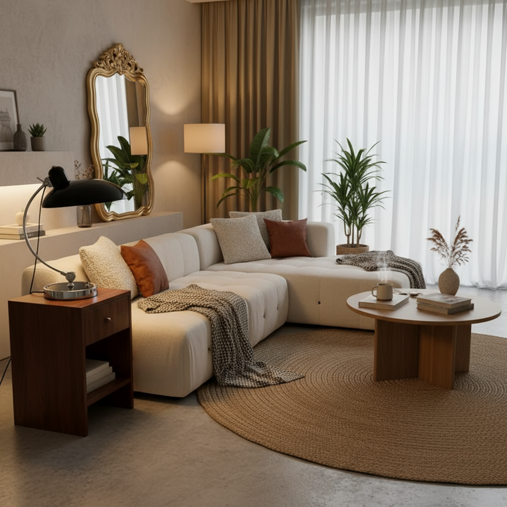 ScandiArc Tischleuchte – Bauhaus-inspirierte Eisenlampe