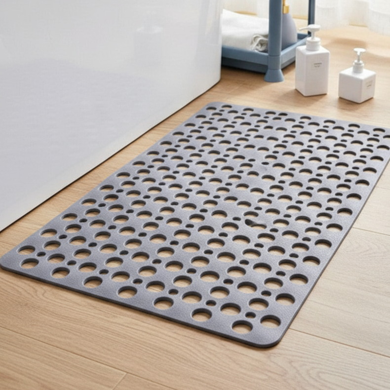 Luxus Antirutsch Duschmatte | Hygienische Badematte mit Saugnäpfen