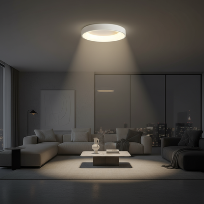 Nordische Runde LED-Deckenleuchte | Deckenlampe Wohnzimmer