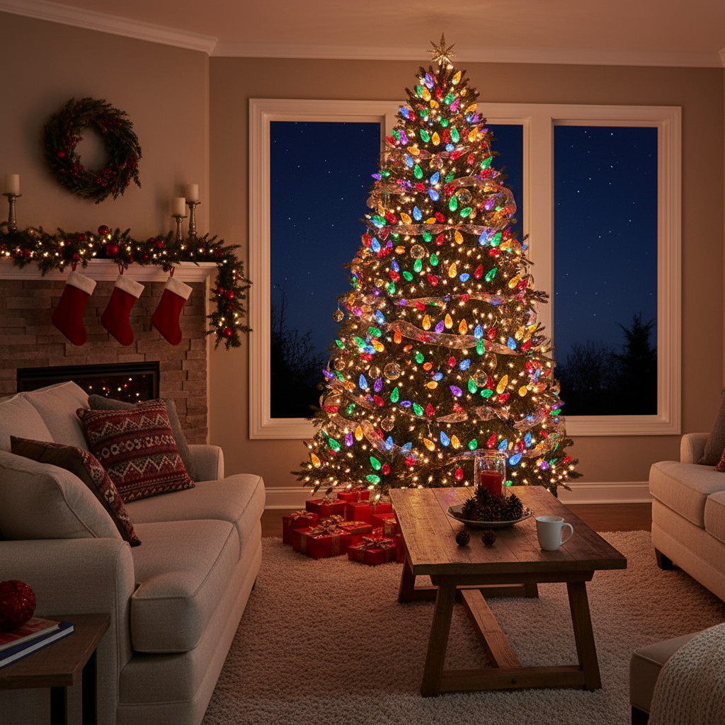 Luxus LED Lichterkette | Wetterfeste Weihnachtsbeleuchtung Außen