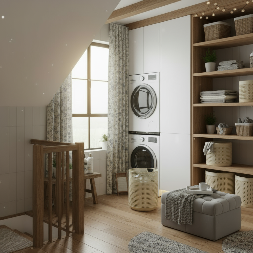 Nordic Aufbewahrungskorb | Moderner Wäschekorb aus Metallimitat