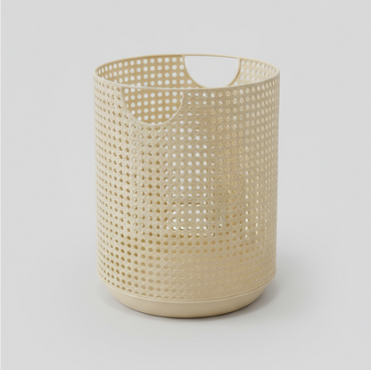 Nordic Aufbewahrungskorb | Moderner Wäschekorb aus Metallimitat