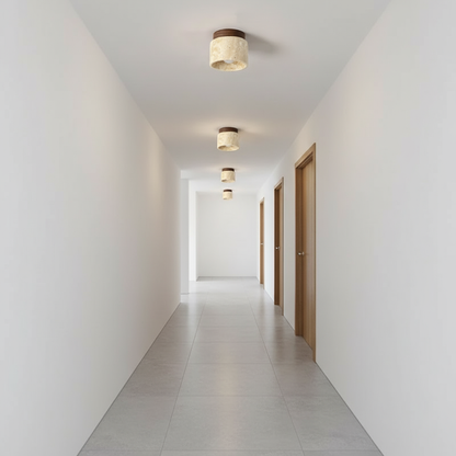 Kreative Japanische Deckenlampe im Creme-Stil