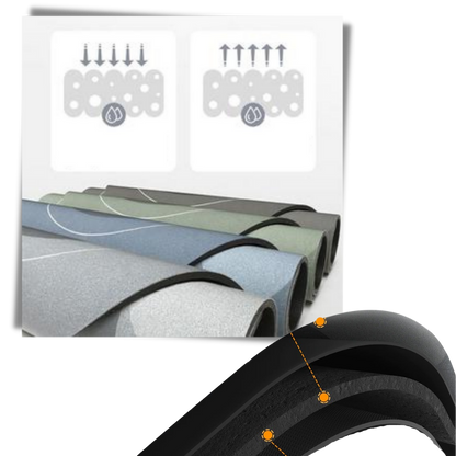 Super saugfähige rutschfeste Bodenmatte – Öl- und wasserabweisende Antirutschmatte für Küche &amp; Bad