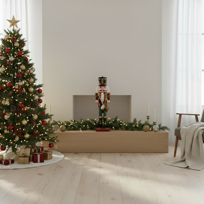 Nussknackerfigur | Klassische Weihnachtsdekoration aus Harz