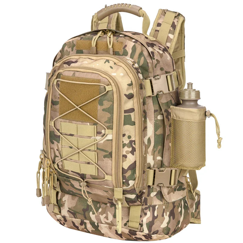 65L Taktischer Rucksack - Erweiterbarer Militär-Wander-Einsatzrucksack