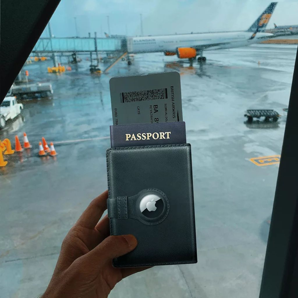 AirTag Reisepass Geldbörse