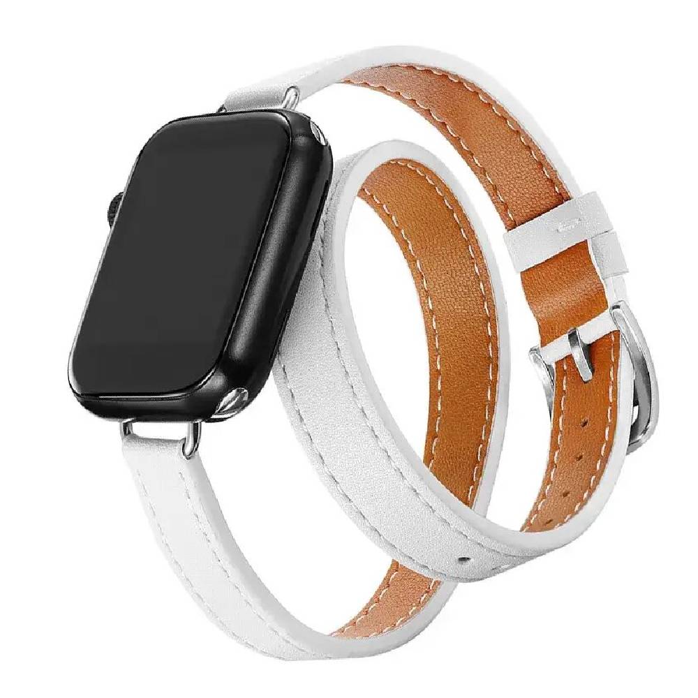 Doppelter Lederarmband für Apple Watch – Luxus und einzigartiger Stil