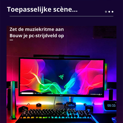 Smart Sound-Activated RGB Lichtleiste | Musik-Sync LED Ambientebeleuchtung