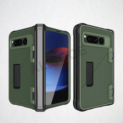 Armor Scharnier Kickstand Hartplastik Telefon Fall für Google Pixel Fold