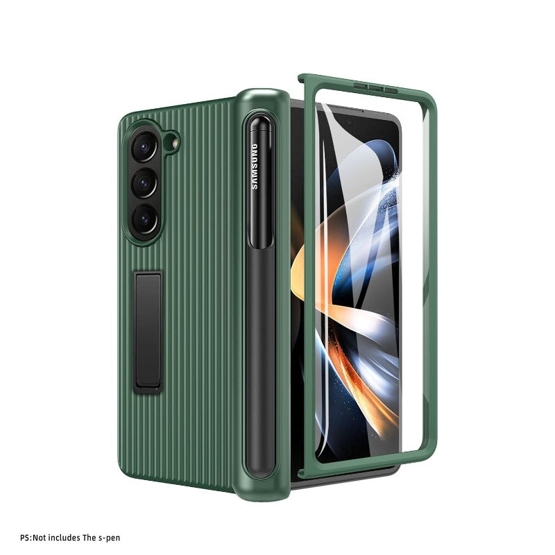 Scharnierpanzerung Robuste Telefonhülle mit Frontglas für Samsung Galaxy Z Fold 5 4