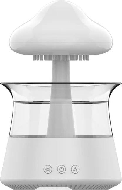 Regenwolken Luftbefeuchter, Aromatherapie Diffusor mit LED-Licht &amp; Regengeräusch, tragbar, USB