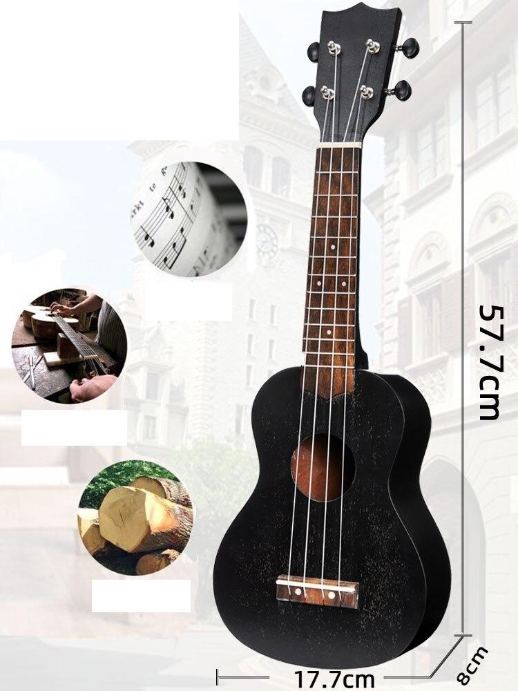 Ukulele Mahagoni 4-Saiten – Kompakte Mini-Gitarre für Anfänger &amp; Fortgeschrittene, Tragbar, Unisex