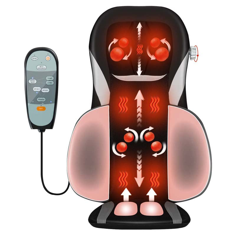 Shiatsu-Massageauflage mit Wärme – Rücken- &amp; Nackenmassage für Auto, Büro &amp; Zuhause