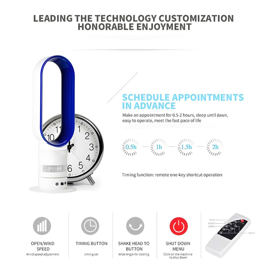 16 Zoll bladeless Ventilator mit Fernbedienung