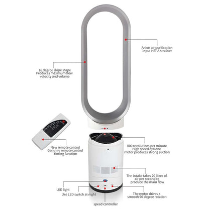 16 Zoll bladeless Ventilator mit Fernbedienung