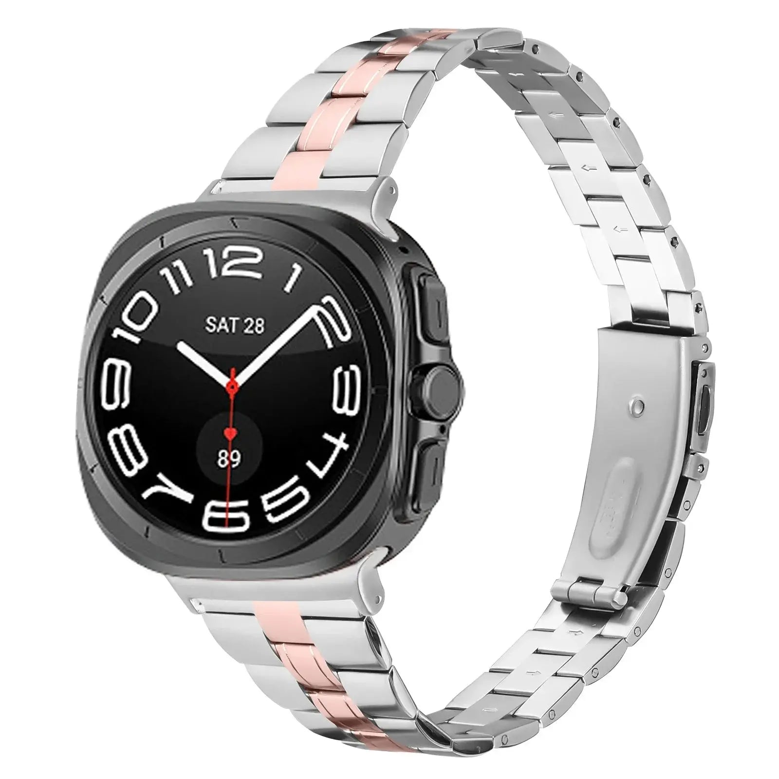 EleganceLink Damen Slim Edelstahlband für Samsung Galaxy Watch 7 Ultra 47mm