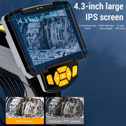 1080P wasserdichter tragbarer industrieller Endoskop mit 4,3-Zoll-HD-Bildschirm, 2MP Kamera, IP67-Bewertung, 2000mAh Akku, effiziente Bildübertragung