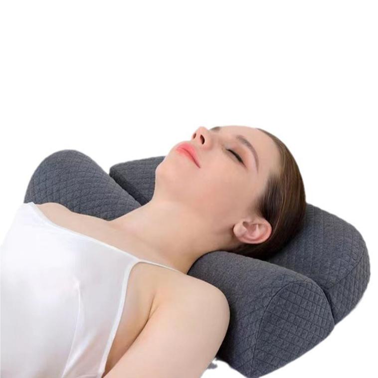 Orthopedic neck support pillow made of memory foam