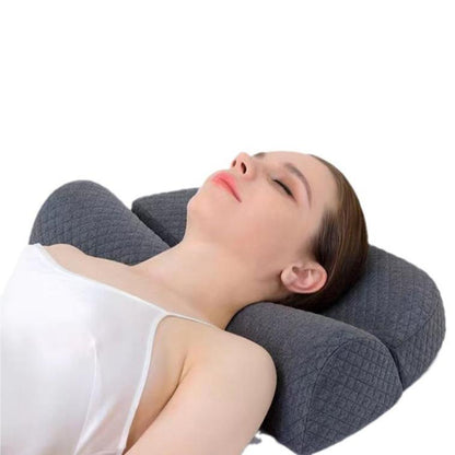 Orthopedic neck support pillow made of memory foam