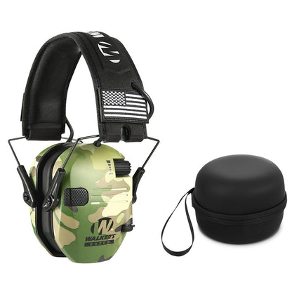 Tactical electronic hearing protection earplugs with sound amplification, dual microphones, and audio input
