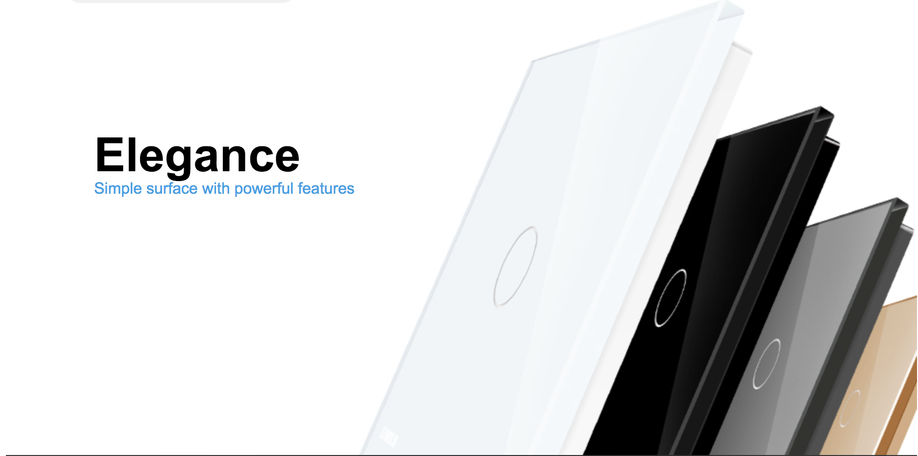 Smart Touch-Lichtschalter mit Dimmfunktion, Glasoberfläche &amp; Fernbedienung – Feuchtigkeitsfest &amp; LED-Hintergrundbeleuchtung