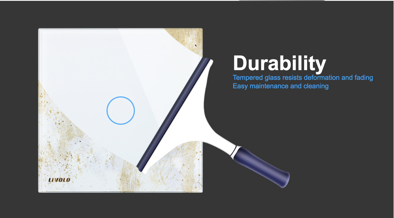 Smart Touch-Lichtschalter mit Dimmfunktion, Glasoberfläche &amp; Fernbedienung – Feuchtigkeitsfest &amp; LED-Hintergrundbeleuchtung