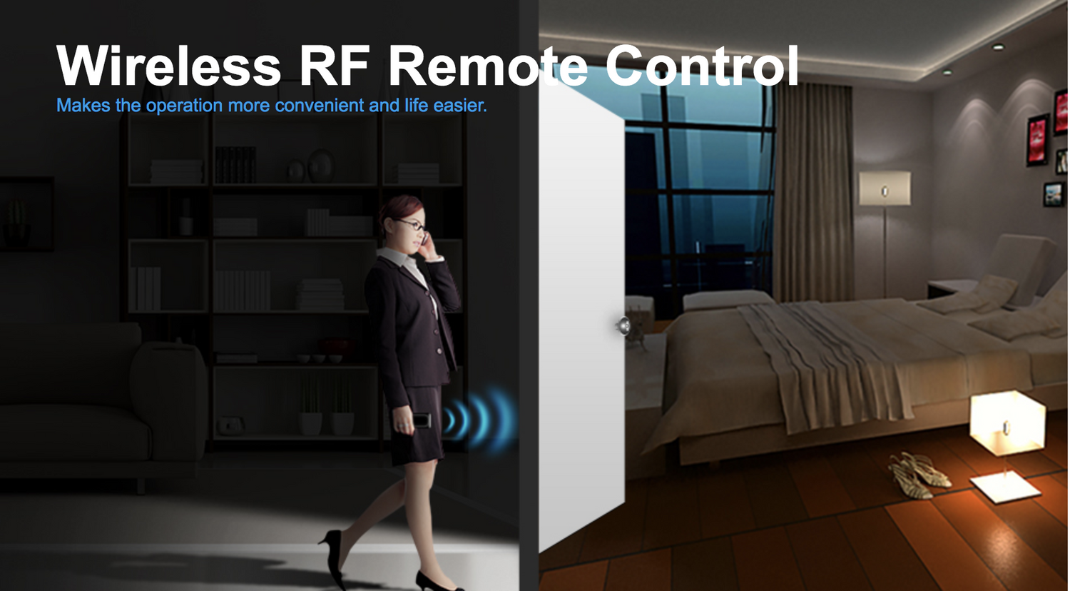 Smart Touch-Lichtschalter mit Dimmfunktion, Glasoberfläche &amp; Fernbedienung – Feuchtigkeitsfest &amp; LED-Hintergrundbeleuchtung