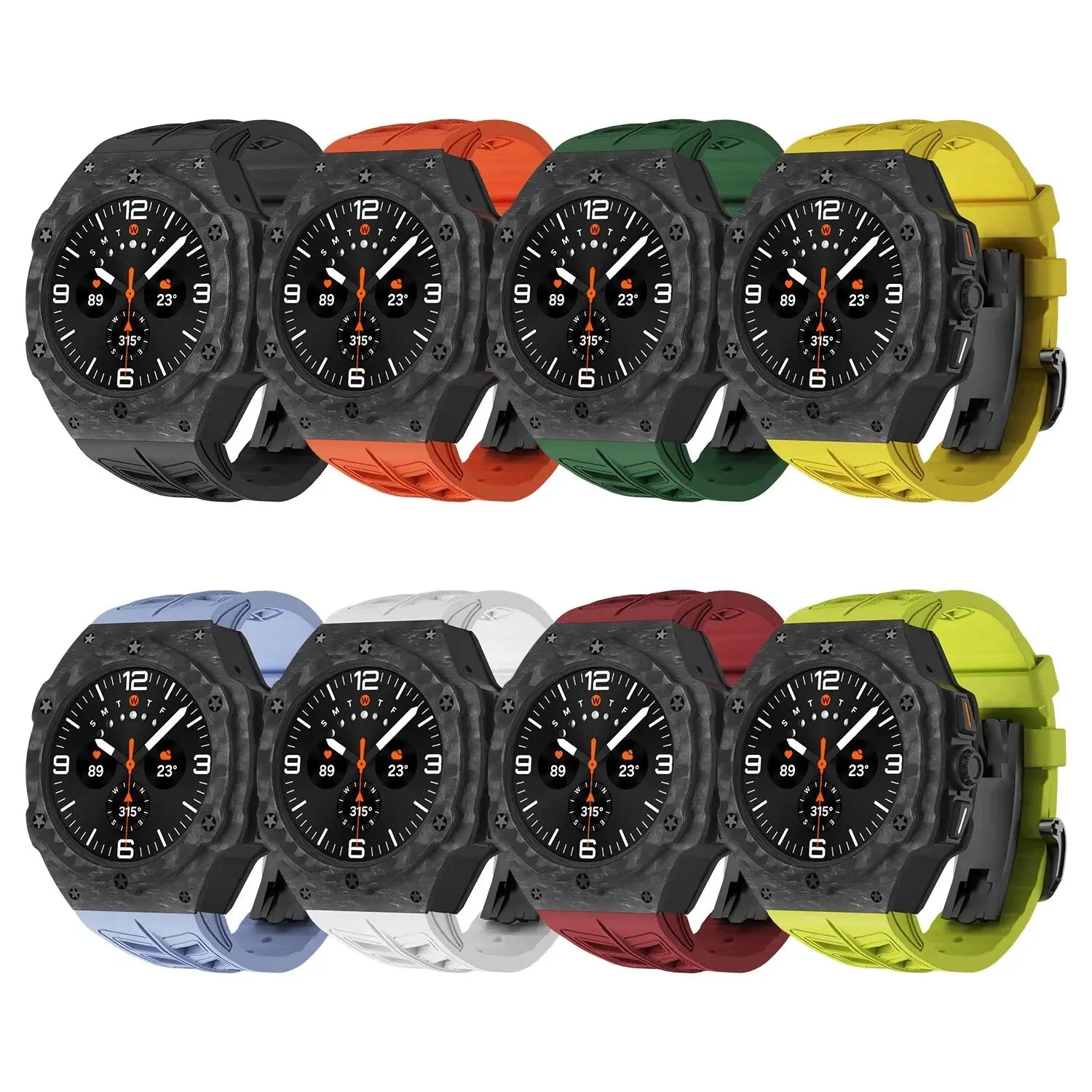 Galaxy Ultra Carbon Fiber Band &amp; Case Combo - Premium Schutz für Samsung Galaxy Watch 7 Ultra 47mm