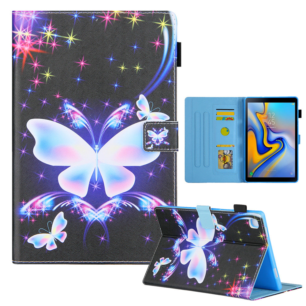 Magnetische Cartoon-PU-Leder-Brieftaschen-Tablet-Hülle für Samsung Tab