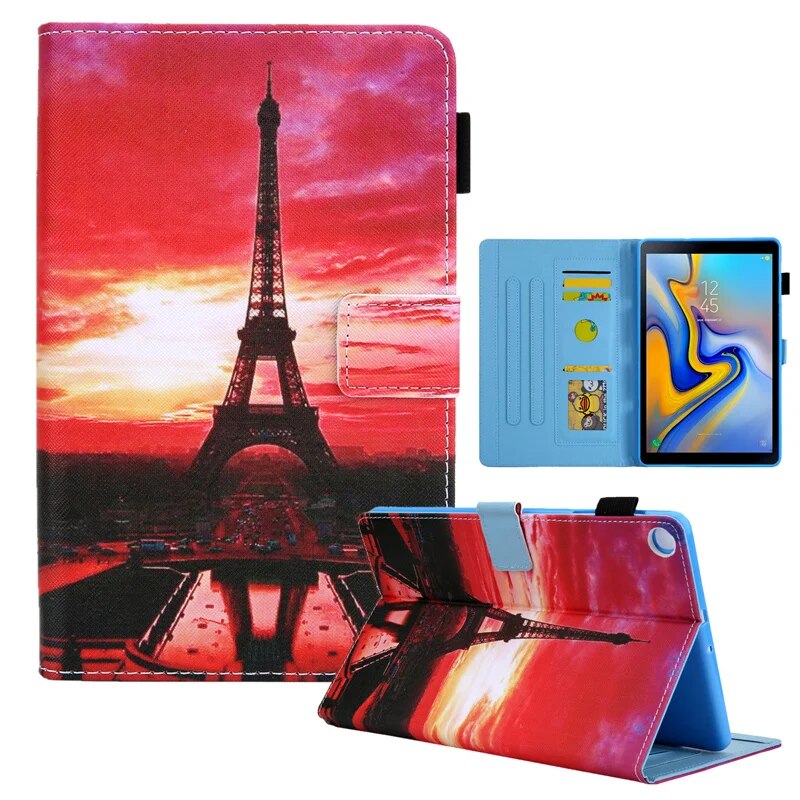 Cartoon-Magnet-Portemonnaie-Tablet-Hülle für Samsung Tab A8 A9 A7