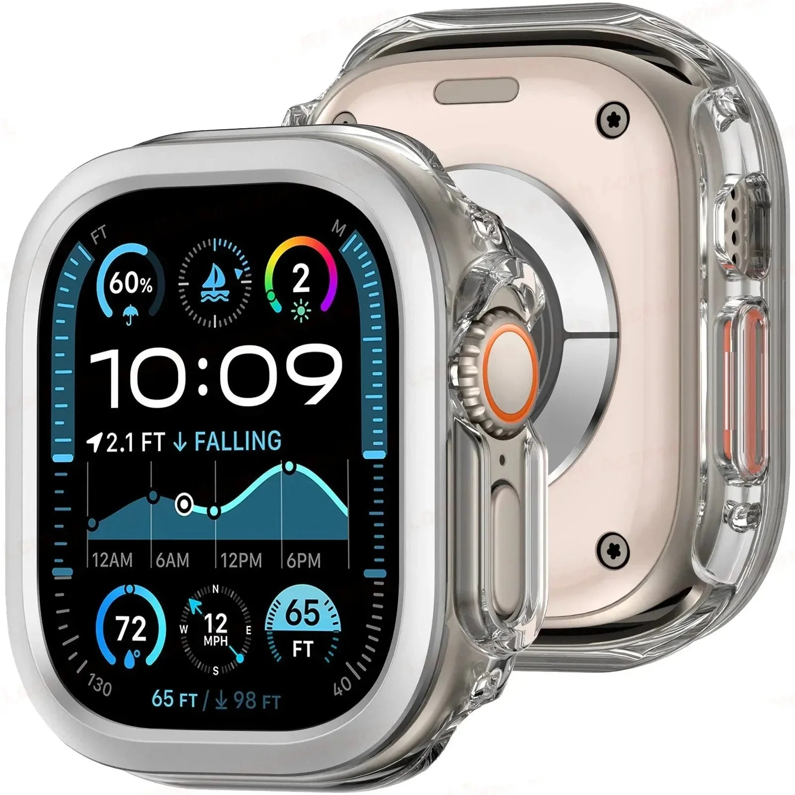 TitanShield ClearGuard Transparent Case für Apple Watch Series 10/Ultra