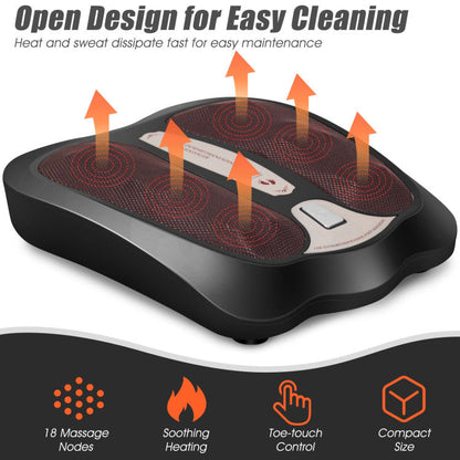 Shiatsu Fuß- &amp; Wadenmassagegerät mit Wärme – 18 Knetrollen