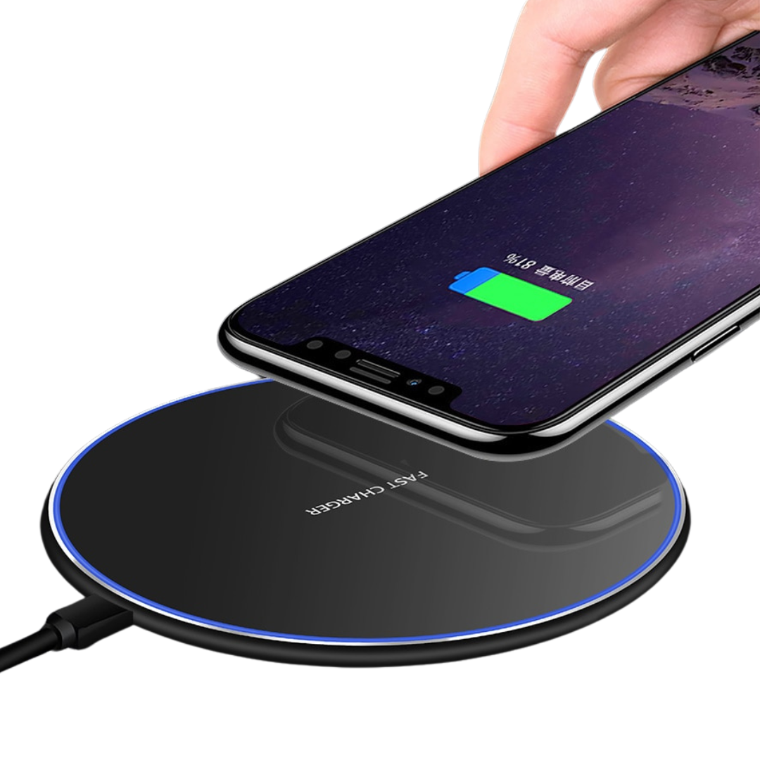 30W Schnelles kabelloses Ladepad | Premium USB C Ladekabel MagSafe Ladegerät für Apple iPhone, Samsung &amp; Android - Fast Wireless Charging Pad