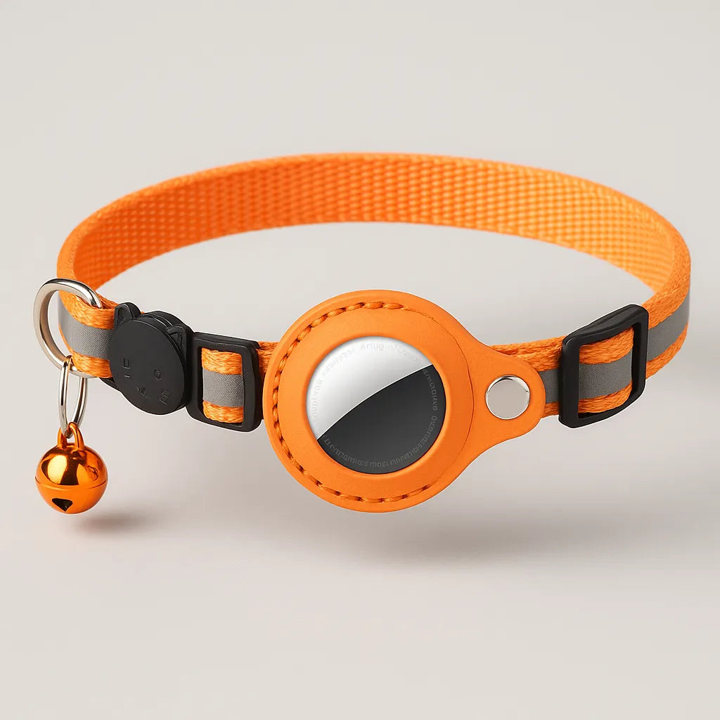 FreiheitsSafe – GPS Katzenhalsband mit AirTag Halter