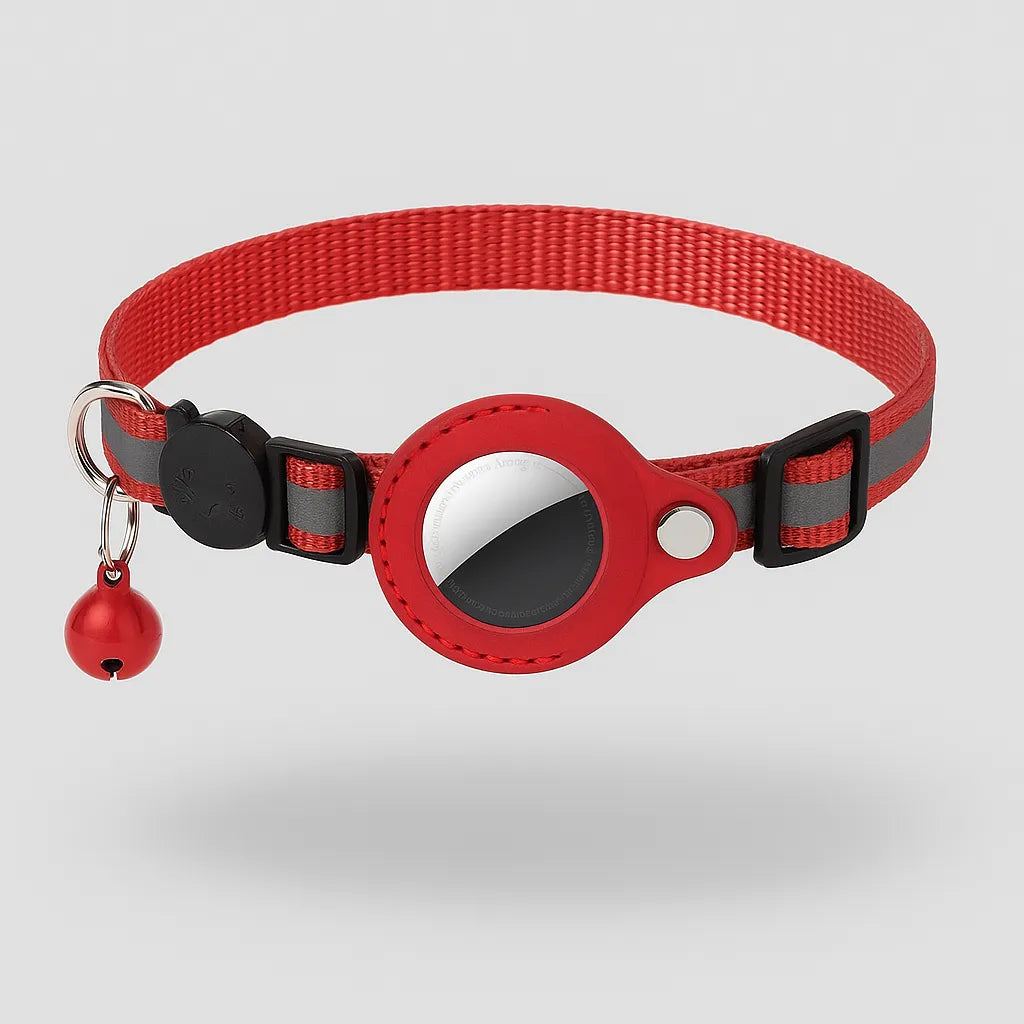 FreiheitsSafe – GPS Katzenhalsband mit AirTag Halter